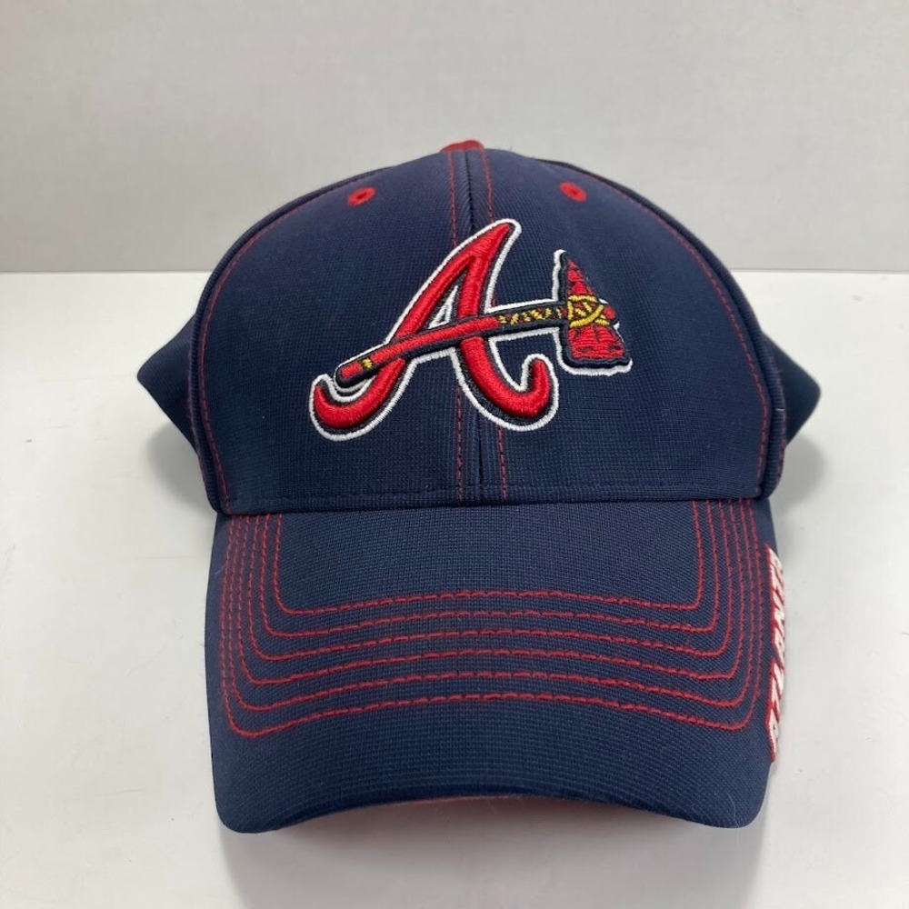 Atlanta Braves Tomahawk Hat MVP Authentic Team MLB Adjustable Contrast Stitching